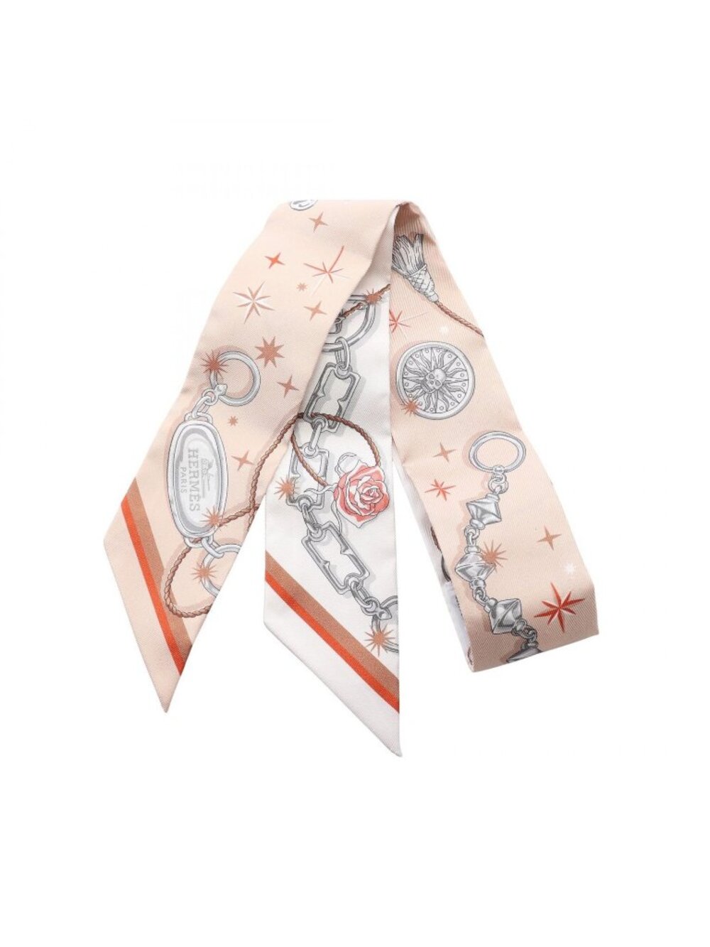 Hermes Scarf Twilly C'est la Fete Ribbon Silk